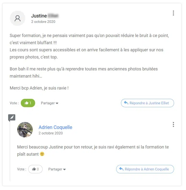 Avis justine