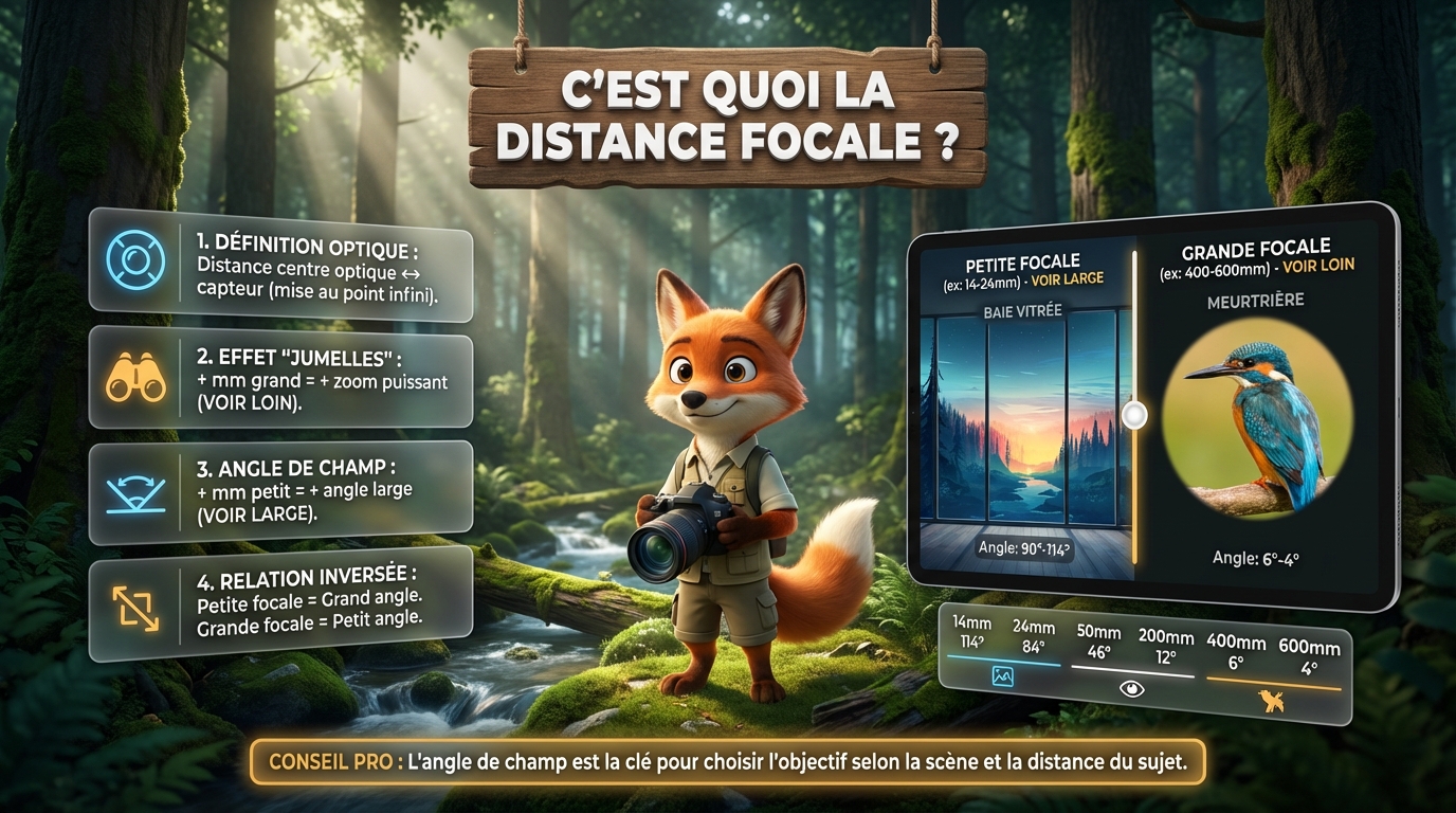 En bref : c'est quoi la distance focale, définition simple et imagée