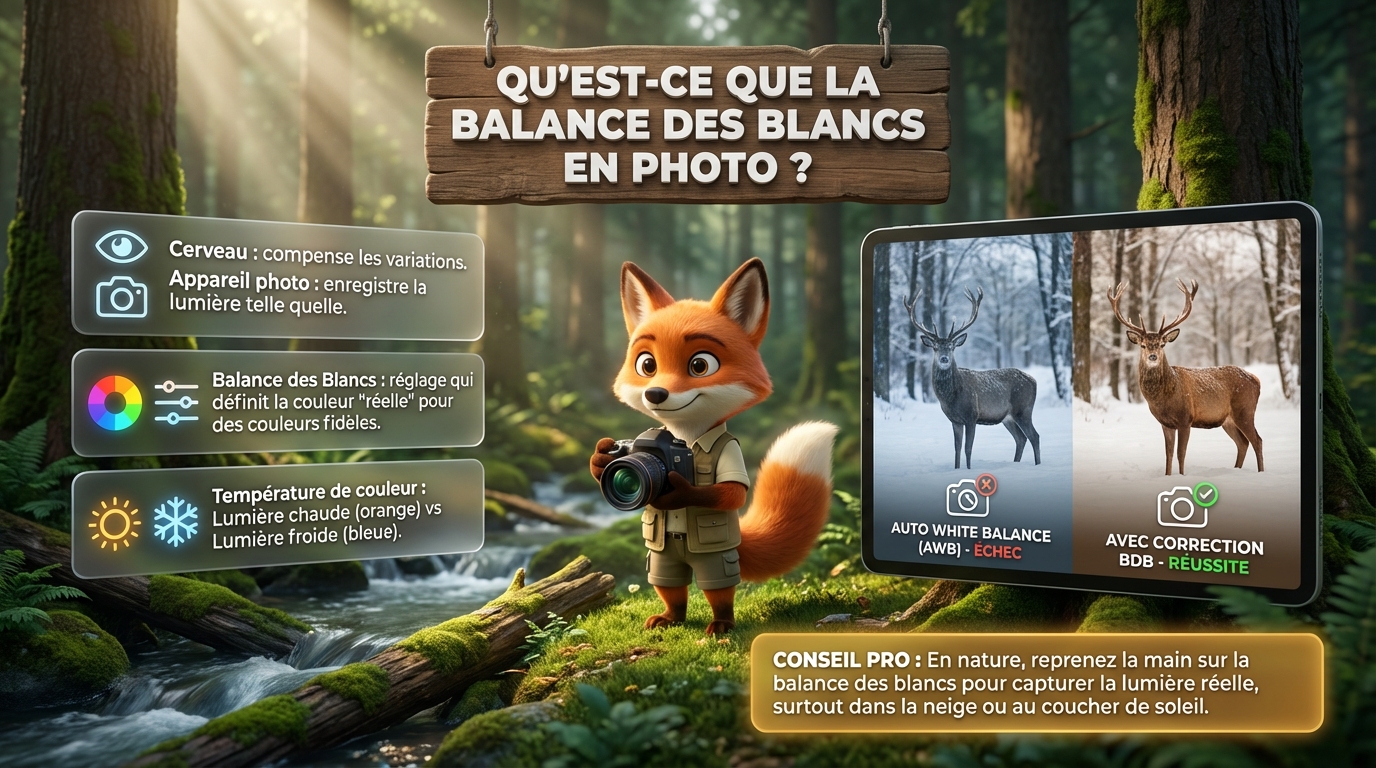 Balance des blancs : comment bien la régler photographie 15 Résumé en bref sur la balance des blancs en photographie de nature