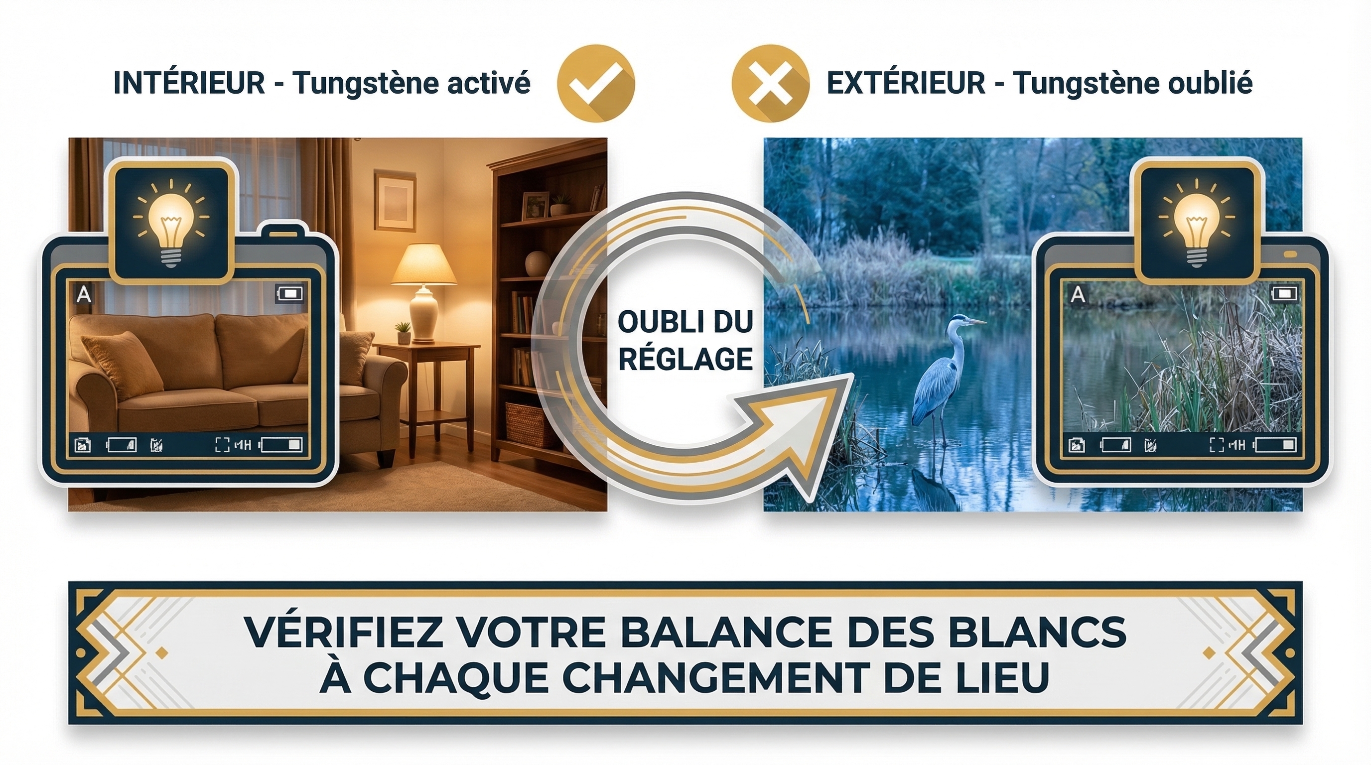 Balance des blancs : comment bien la régler photographie 19 Comparaison d'une photo prise avec un mauvais réglage de balance des blancs entre intérieur et extérieur