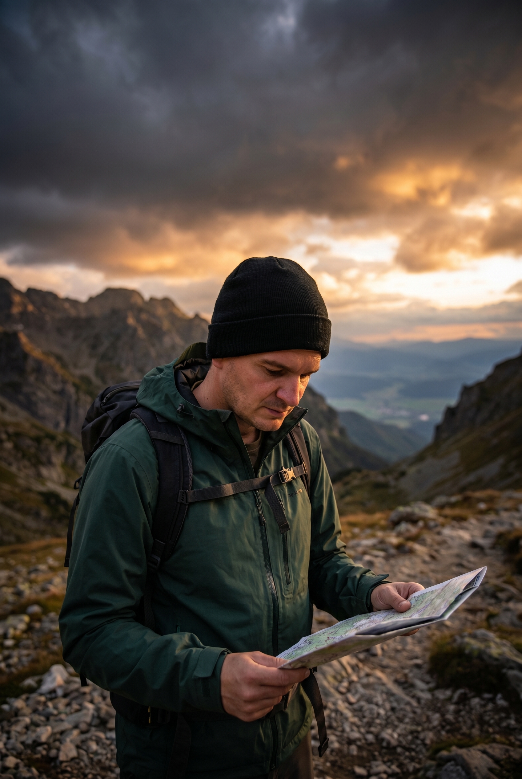 Un appareil photo animalière avec un long téléobjectif posé sur un sac à dos en pleine nature, prêt pour un safari photo.