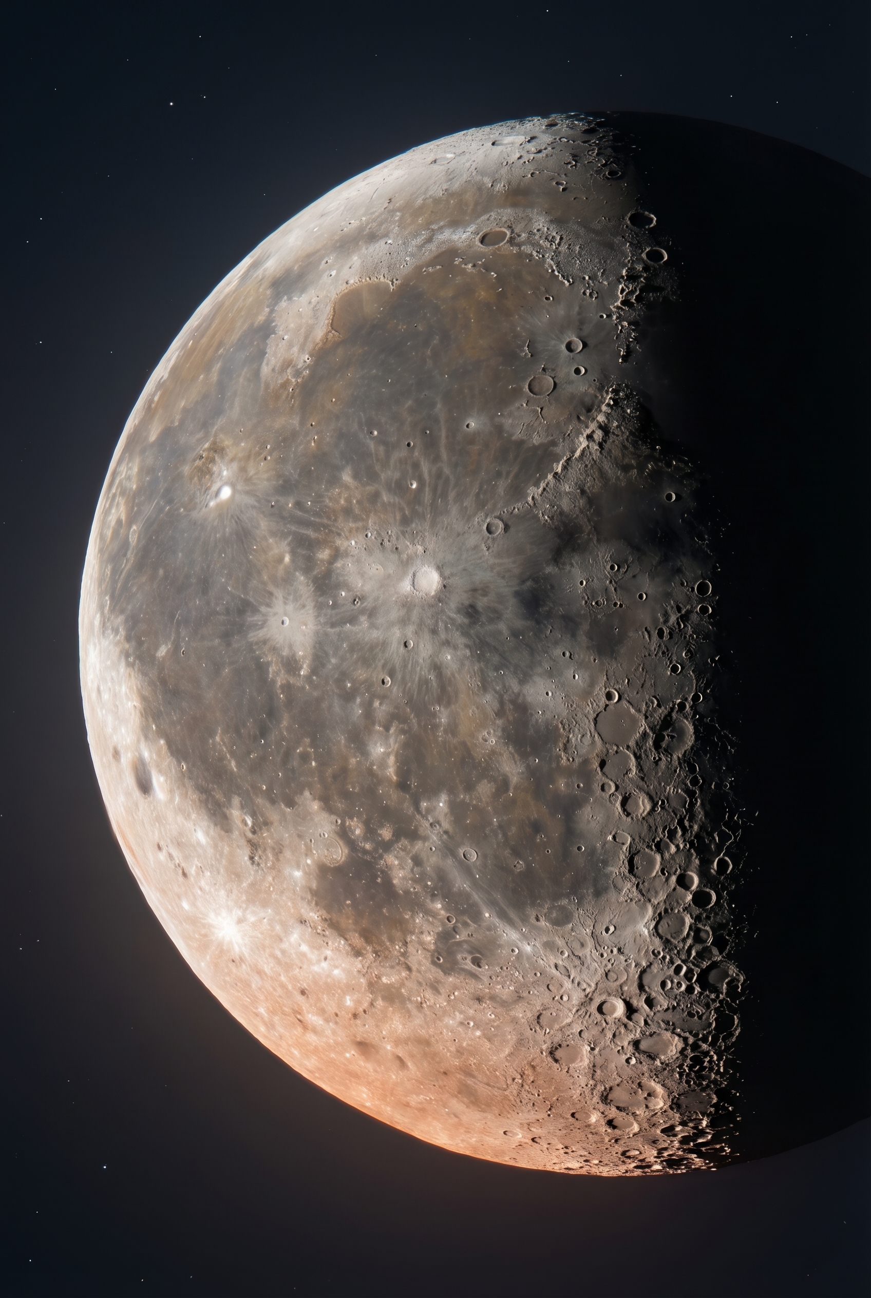 Photographie détaillée de la lune gibbeuse montrant les cratères et le relief lunaire pour illustrer comment photographier la lune.