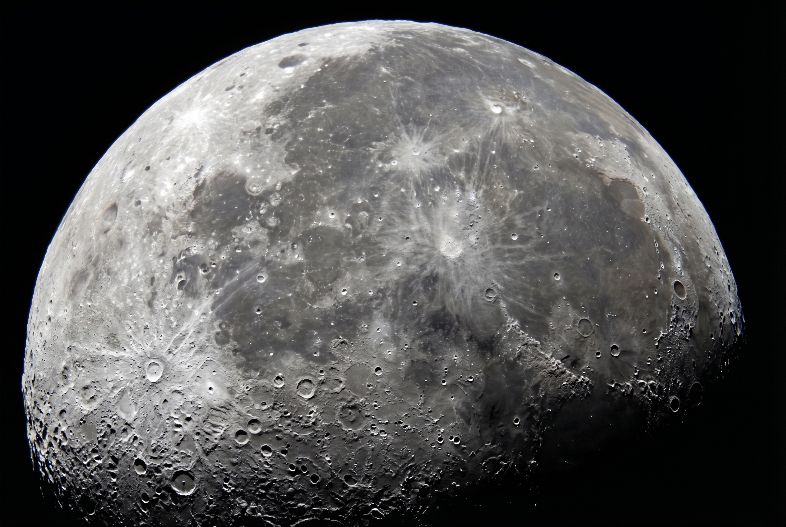 Photographie nette d'une lune gibbeuse montrant les détails des cratères Copernic et Tycho, illustrant comment photographier la lune avec précision.