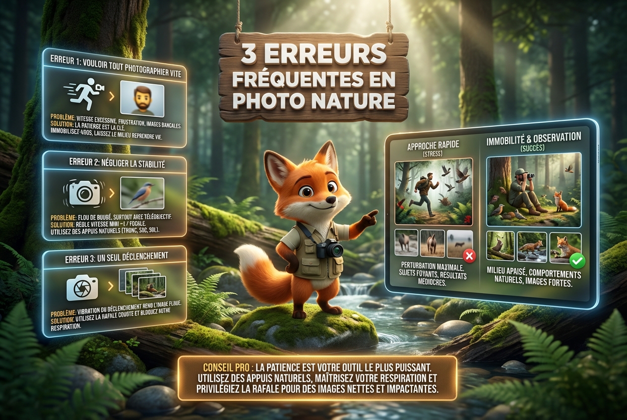 En bref – 3 erreurs fréquentes à éviter quand on veut photographier la nature