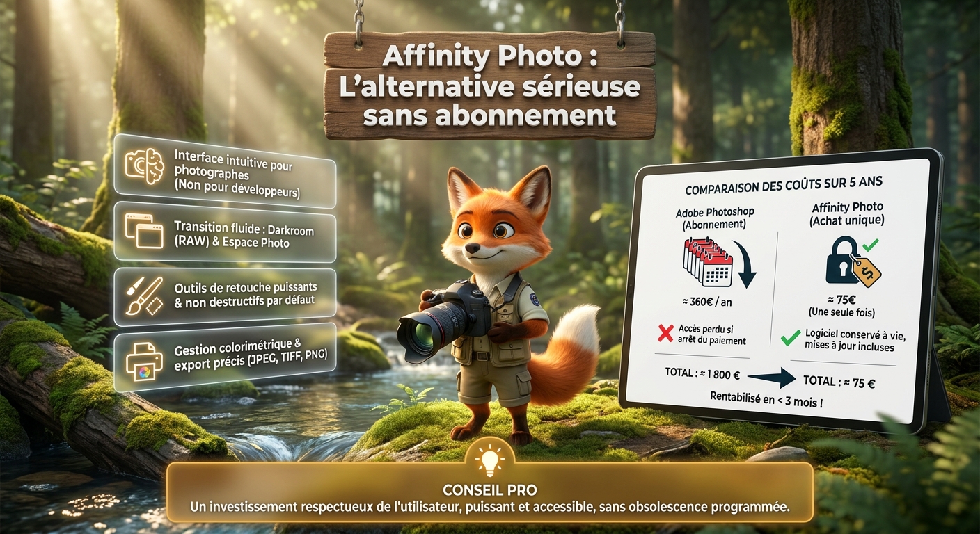 En bref - Affinity Photo : L'alternative sérieuse sans abonnement