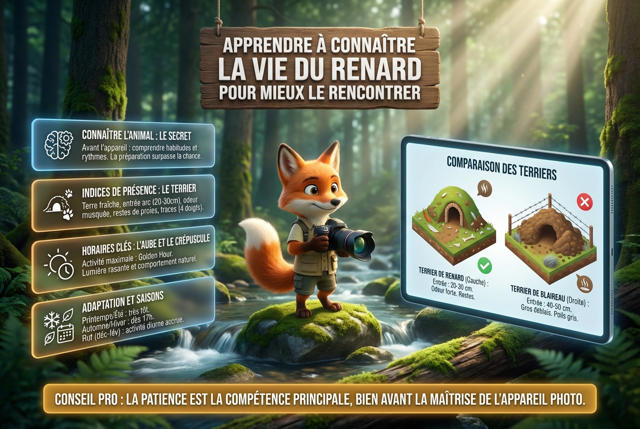 En bref – Apprendre à connaître la vie du renard pour mieux le rencontrer