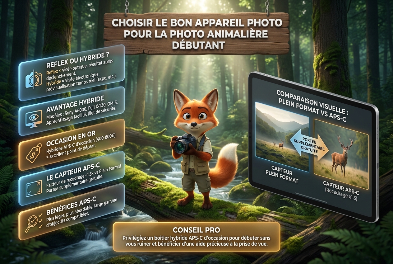 En bref – Choisir le bon appareil photo pour la photo animalière débutant
