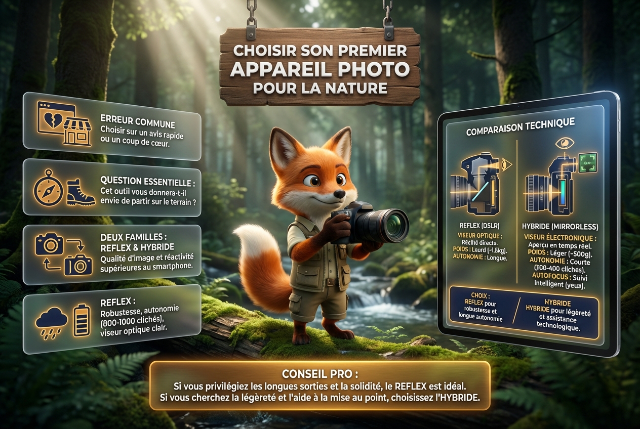 En bref – Choisir son premier appareil photo pour la nature