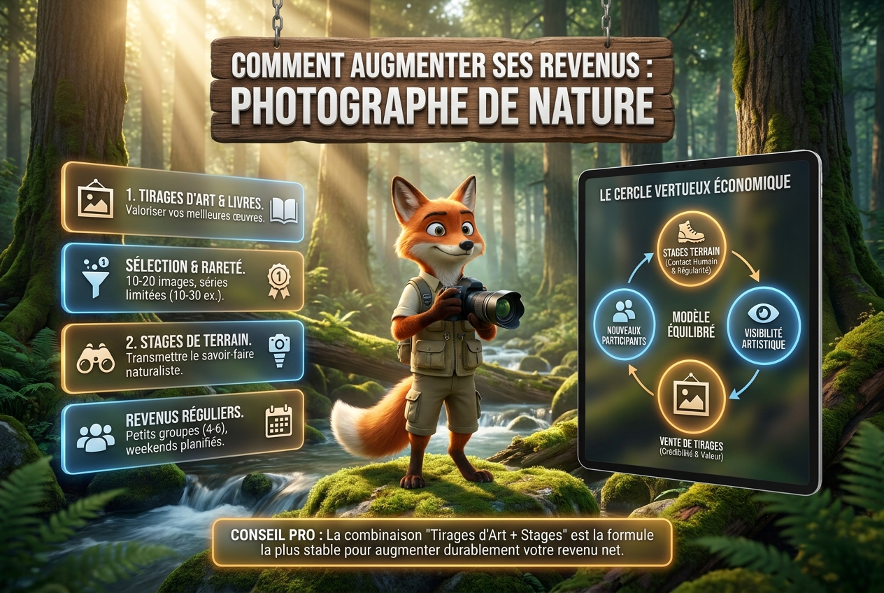 Salaire photographe animalier : combien peut-on vraiment gagner ? 29 En bref - Comment augmenter ses revenus en tant que photographe de nature