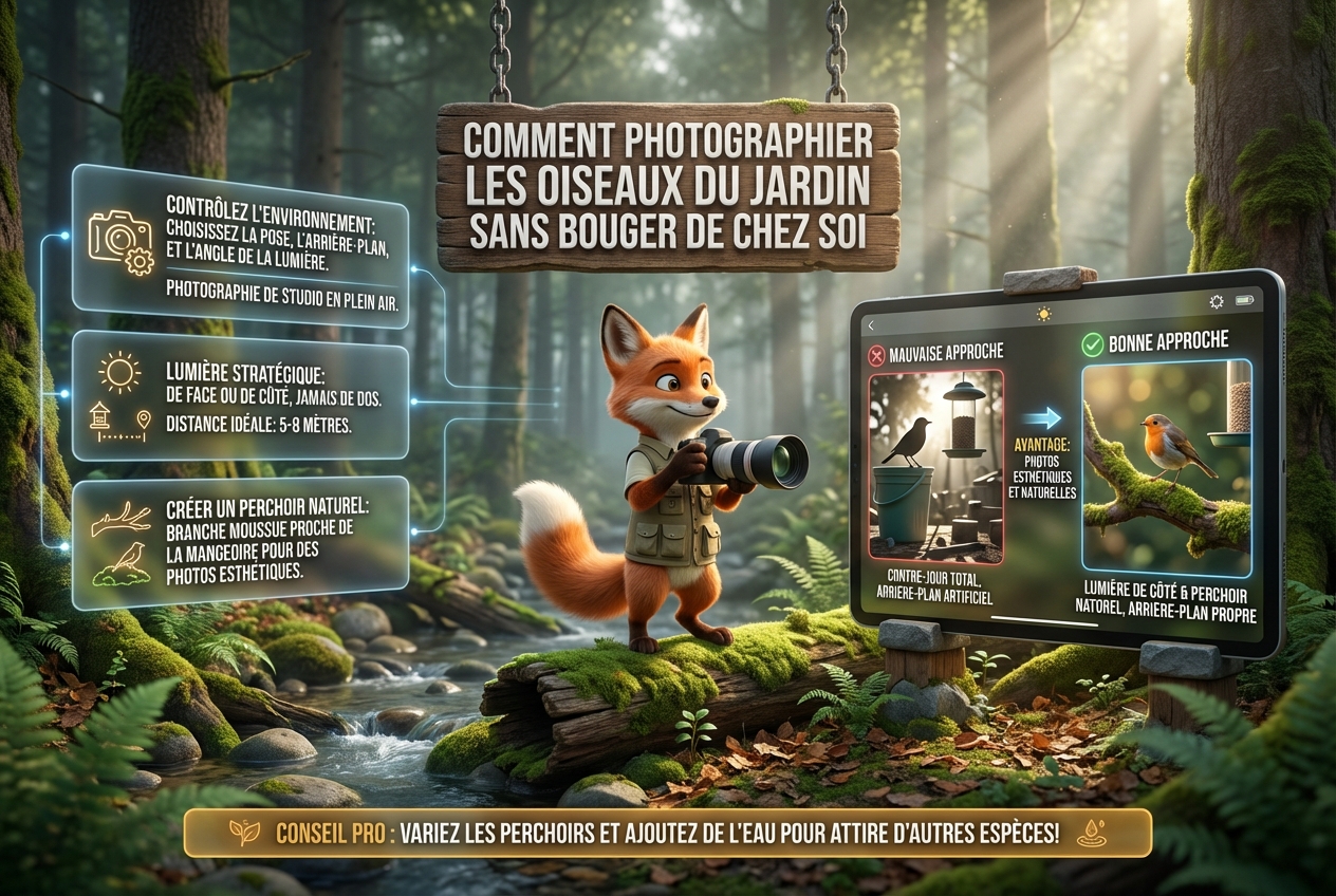 Comment photographier des oiseaux : le guide complet 26 En bref - Comment photographier les oiseaux du jardin sans bouger de chez soi