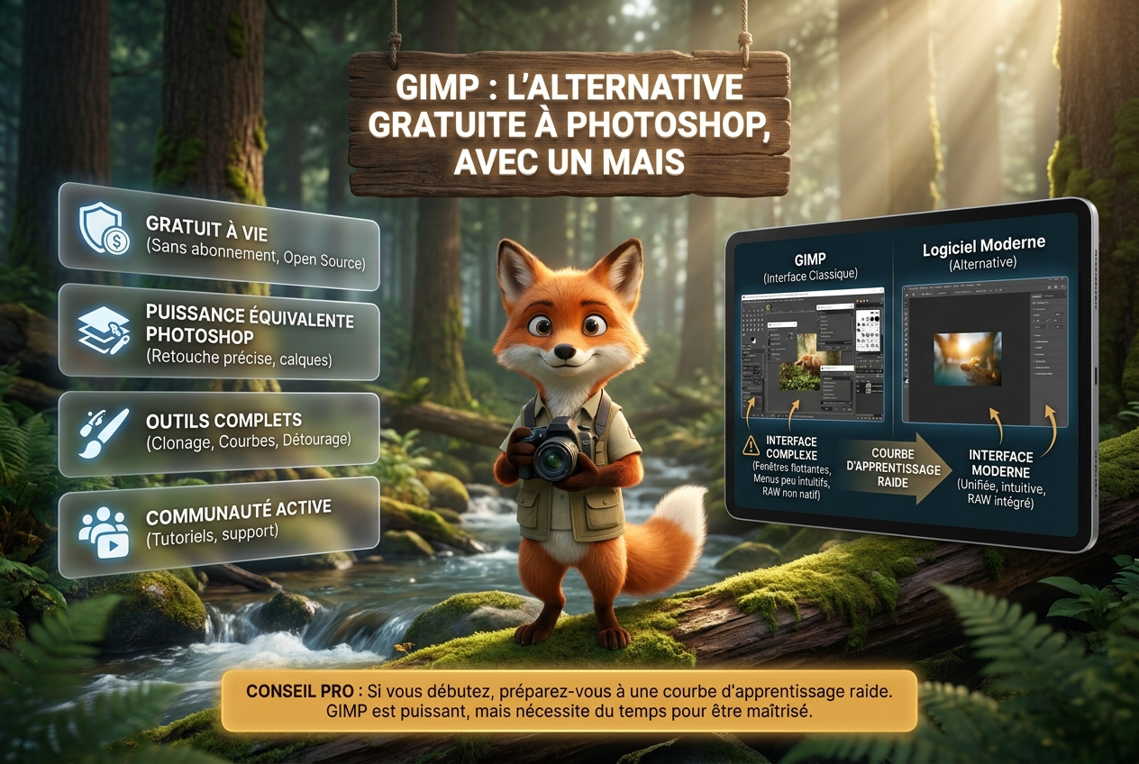 En bref – GIMP : la meilleure alternative gratuite à Photoshop, mais attention