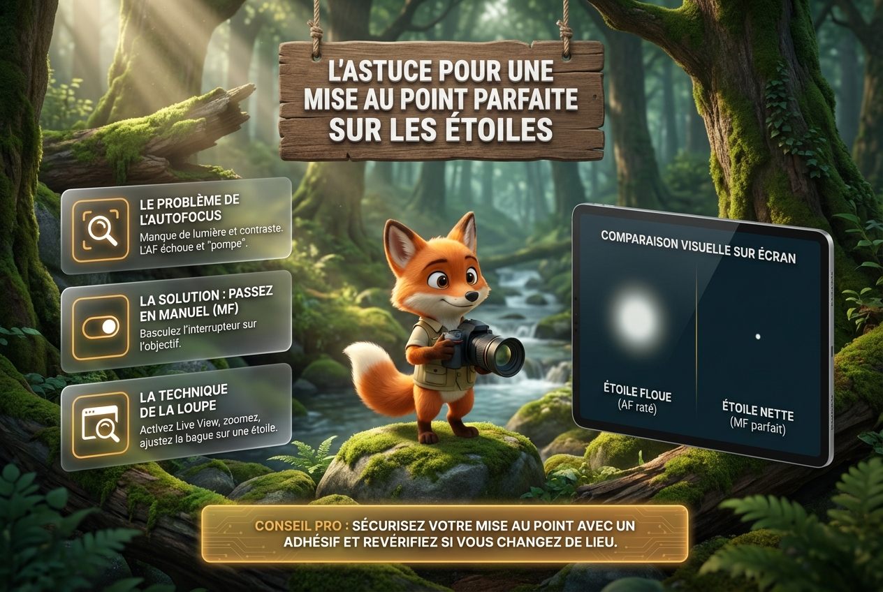 En bref - L'astuce pour une mise au point parfaite sur les étoiles