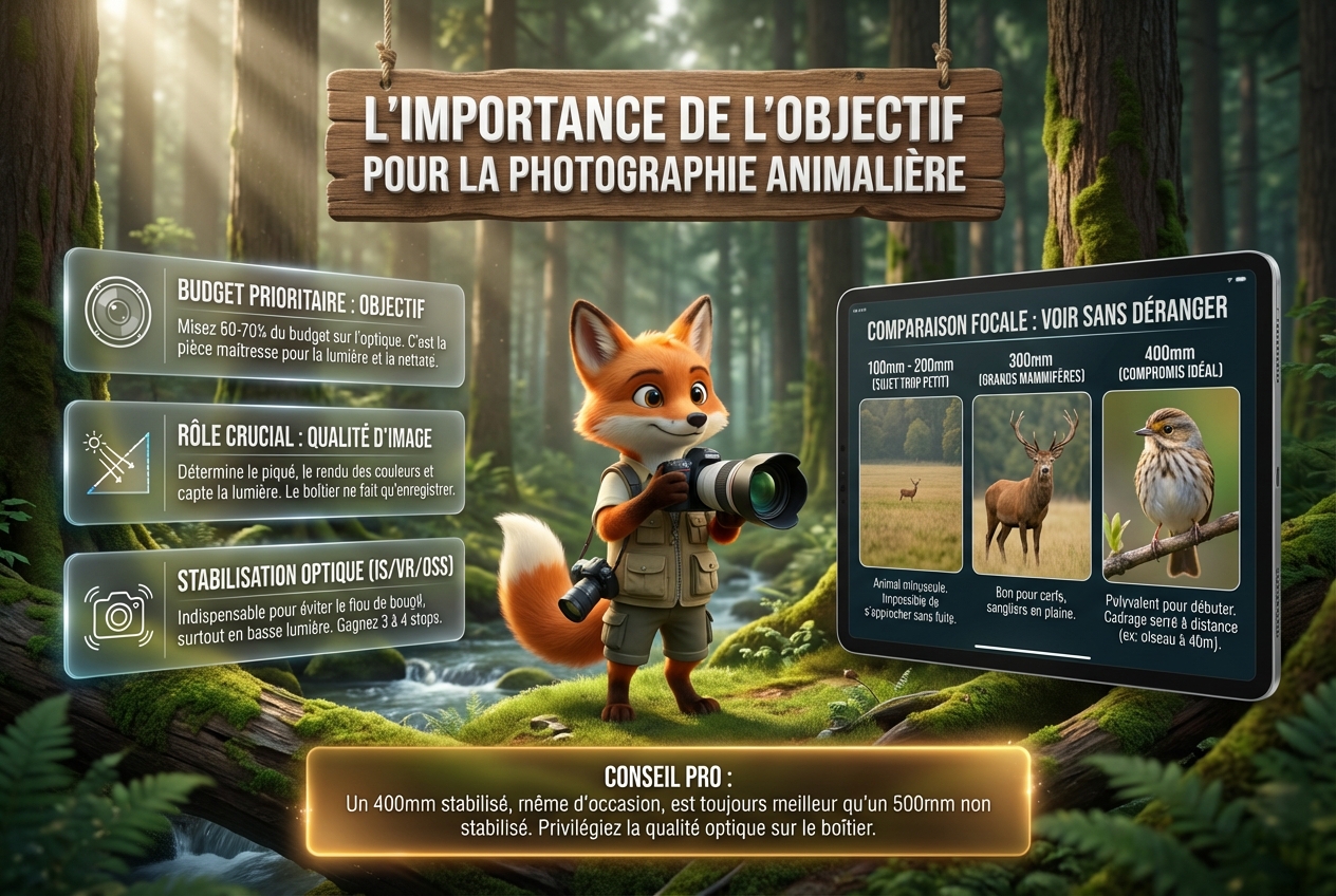 En bref – L'importance de l'objectif pour la photographie animalière