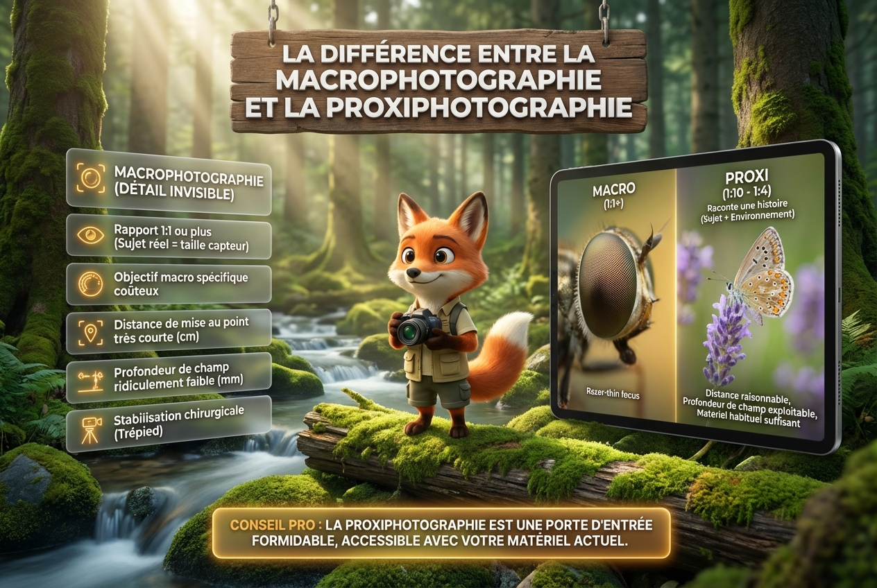 En bref – La différence entre la macrophotographie et la proxiphotographie