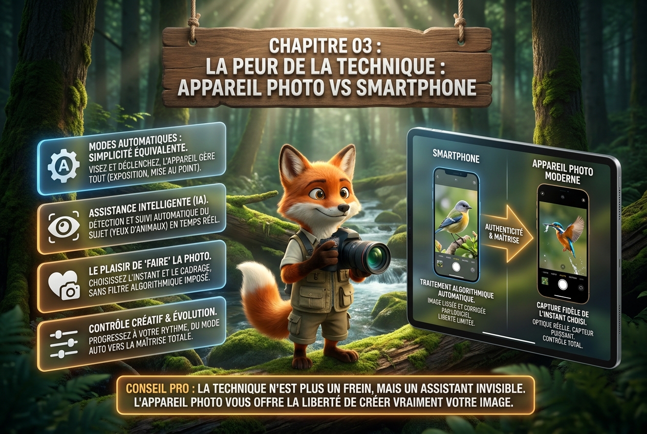 En bref – La peur de la technique : appareil photo vs smartphone