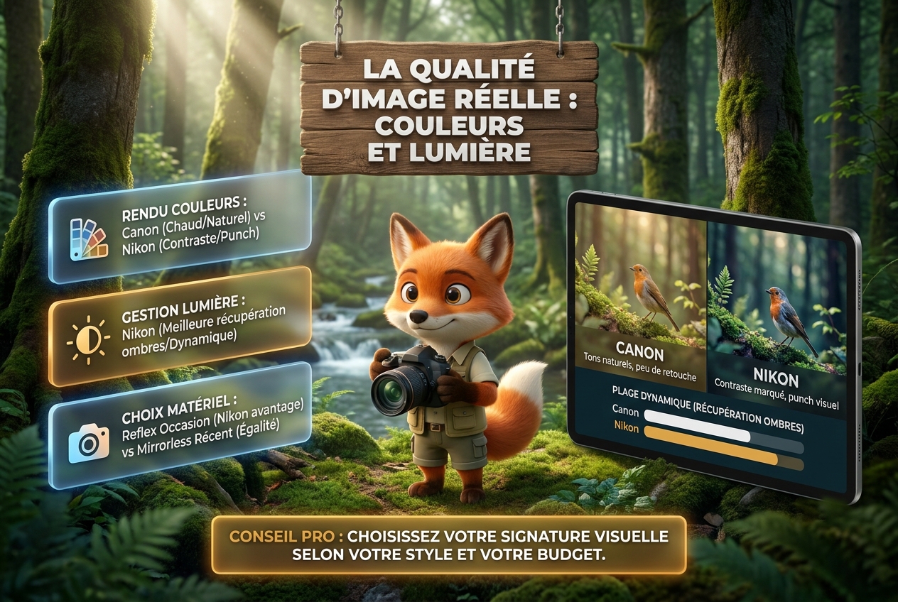 En bref : la qualité d'image réelle, une question de couleurs et de lumière.