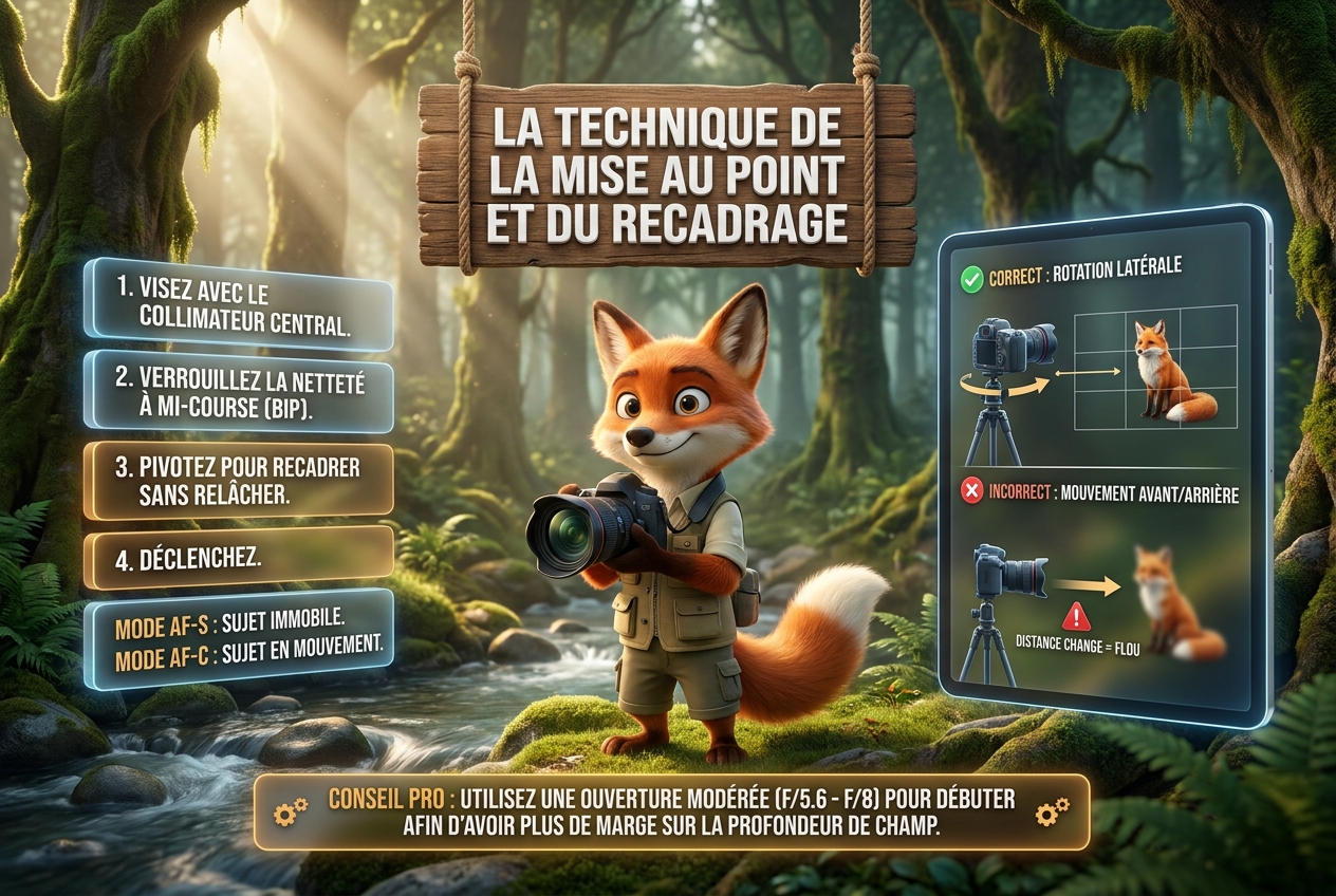 En bref - La technique de la mise au point et du recadrage