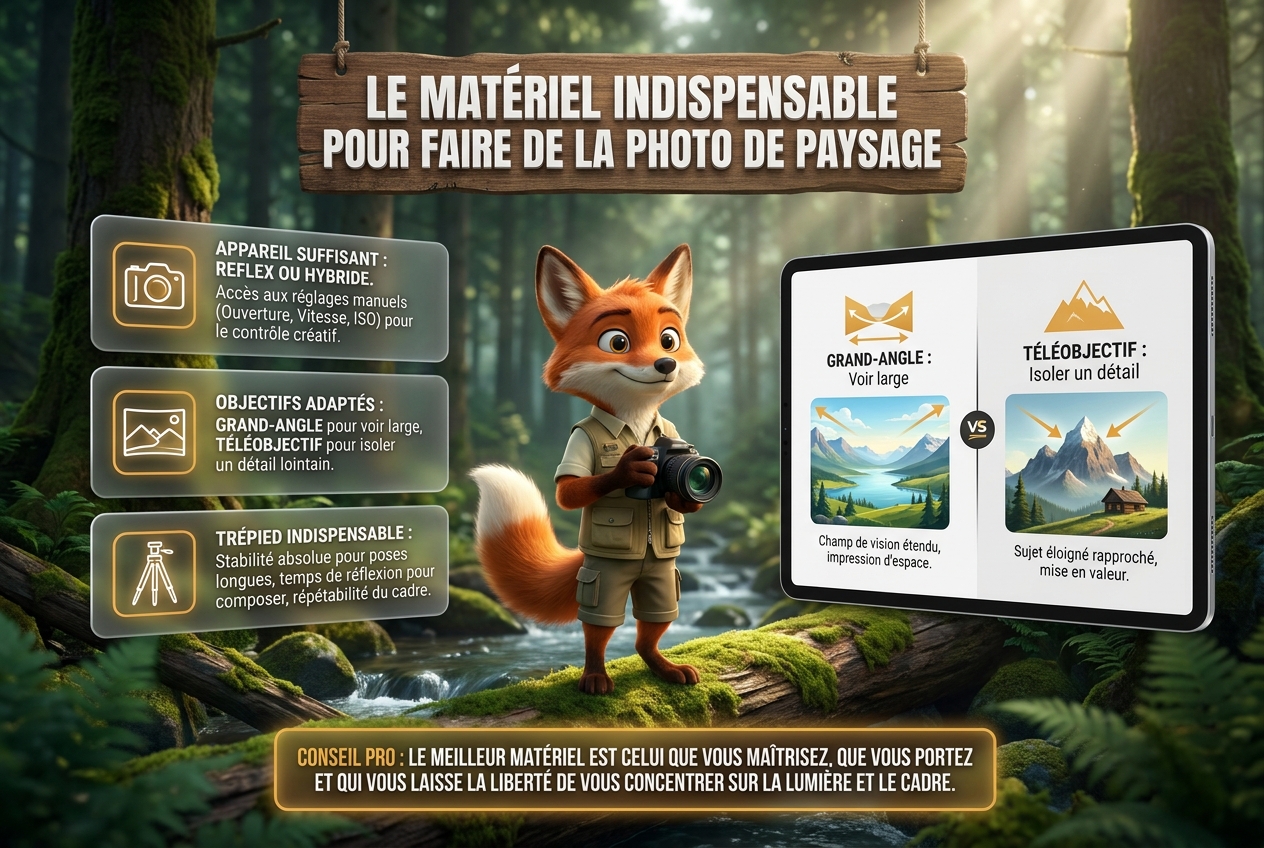 Comment photographier des paysages : le guide complet 16 En bref : le matériel indispensable pour faire de la photo de paysage