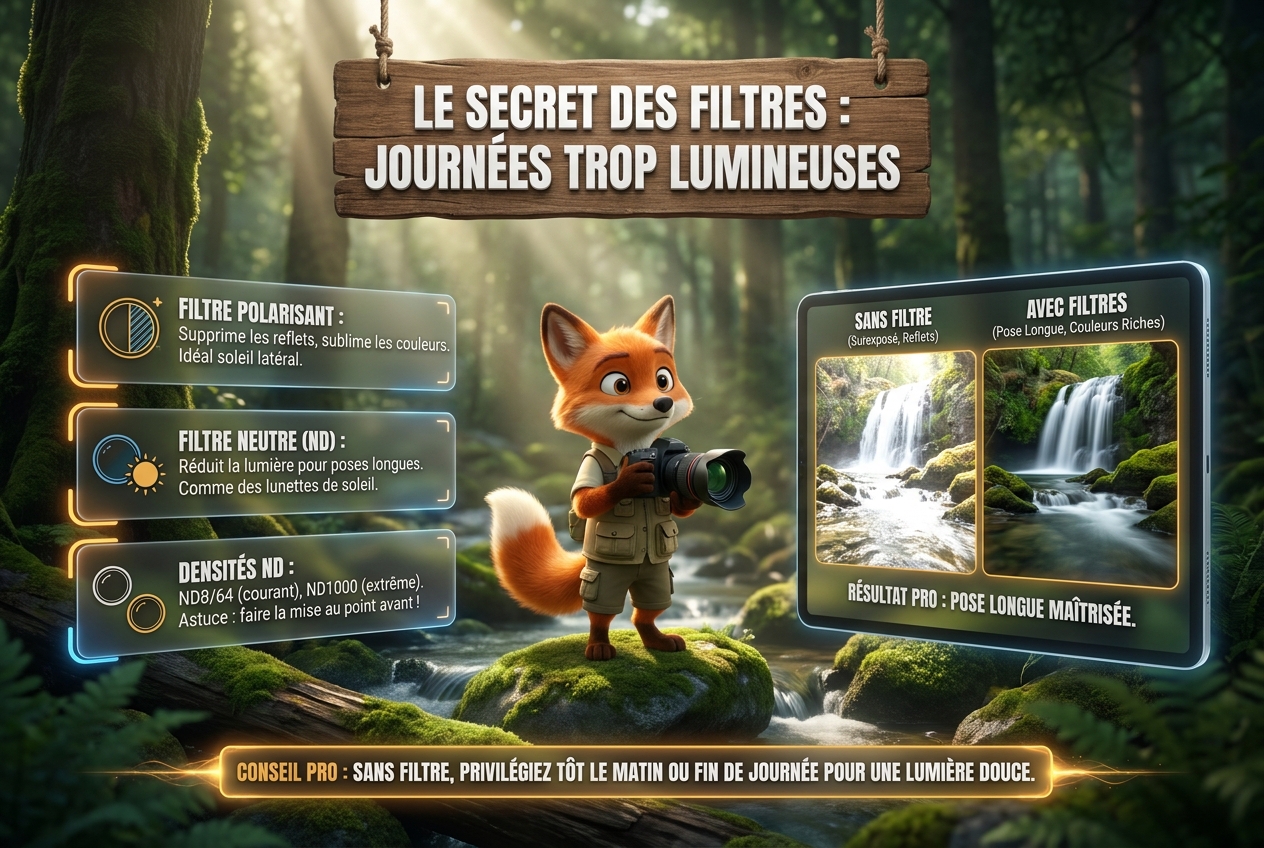 En bref : le secret des filtres pour les journées trop lumineuses