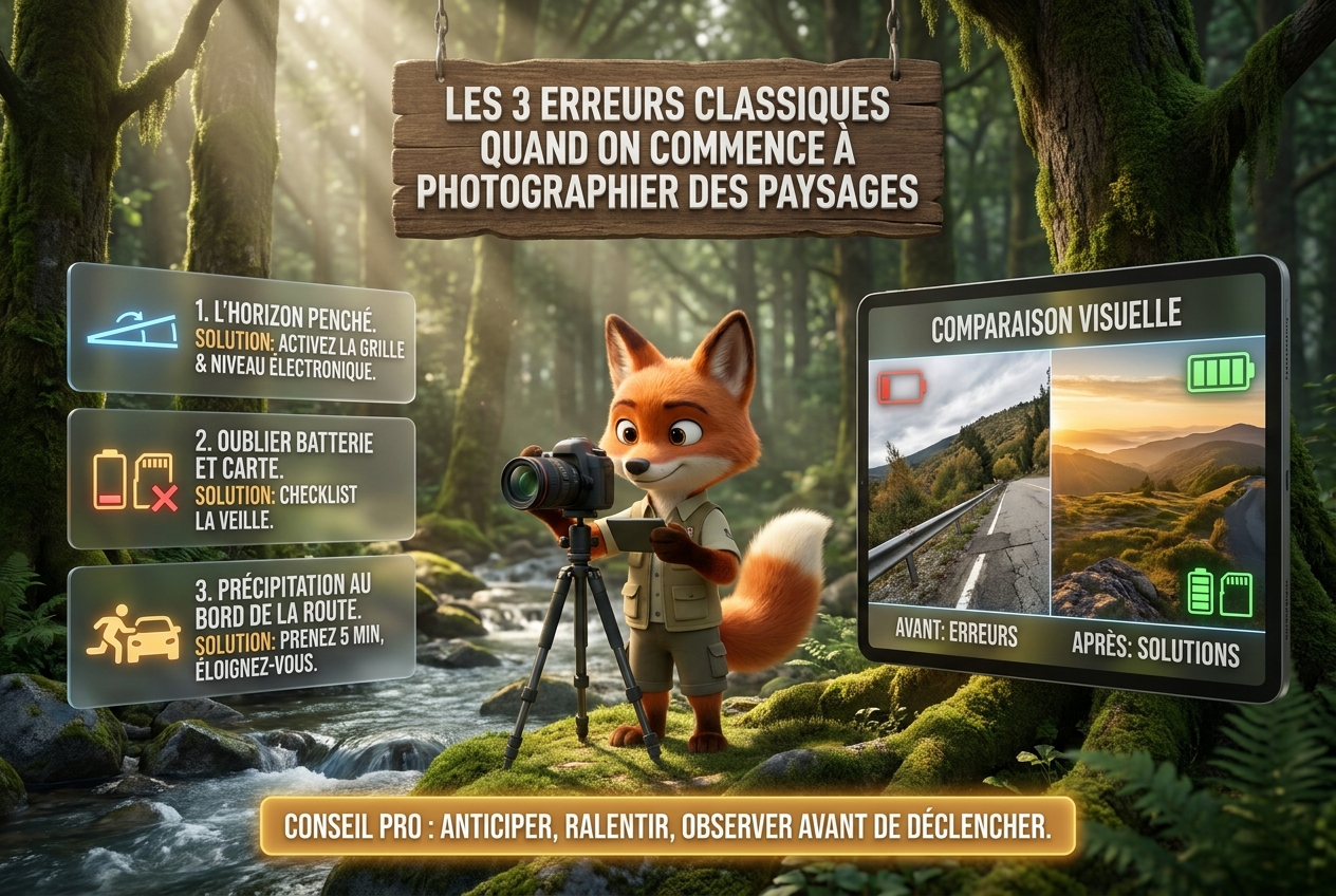Comment photographier des paysages : le guide complet 30 En bref : les 3 erreurs classiques quand on commence à photographier des paysages.