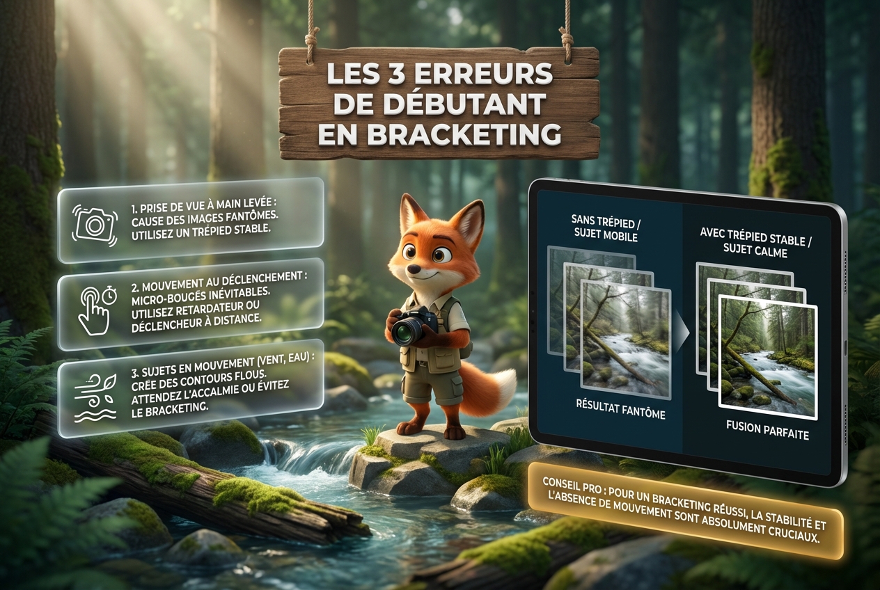 Réussir le bracketing photo : le guide complet 31 En bref – Les 3 erreurs de débutant à éviter avec le mode bracketing