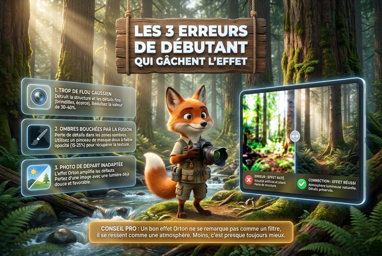 Réussir l'effet orton : le secret pour des photos de nature féeriques 24 En bref – Les 3 erreurs de débutant qui gâchent l'effet Orton en photographie de nature.