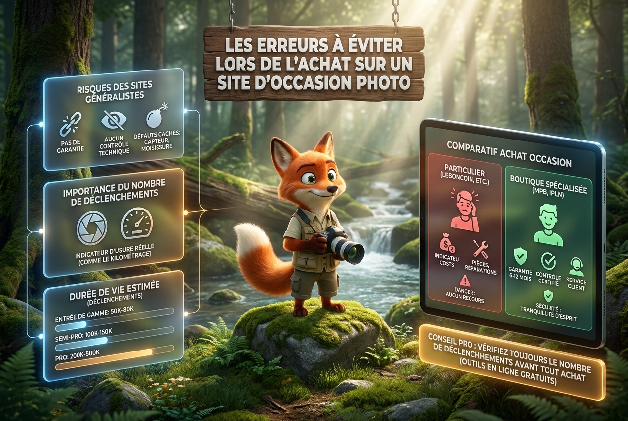 Quel est le meilleur site d'occasion photo ? Le guide pour acheter sans risque 25 En bref les erreurs à éviter lors de l'achat sur un site d'occasion photo