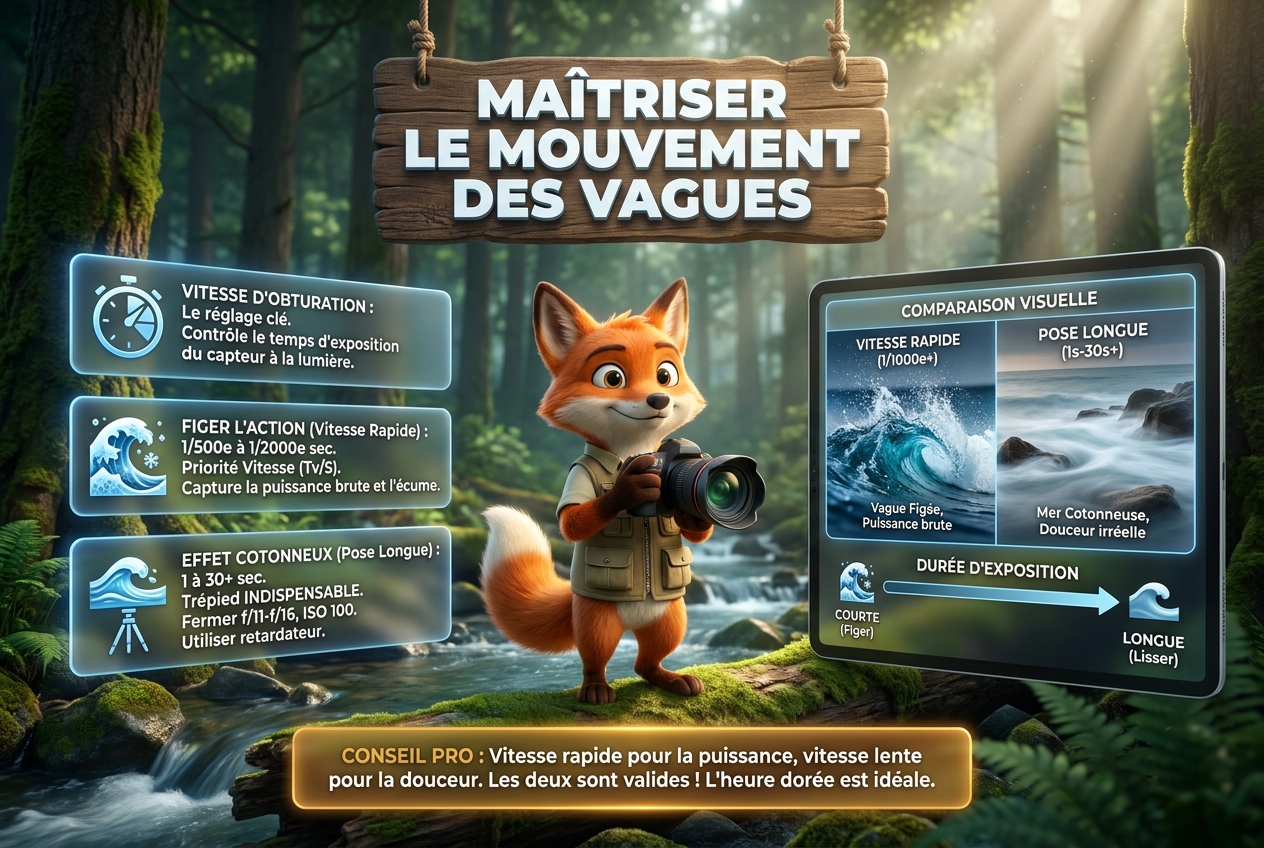 En bref : les réglages simples pour maîtriser le mouvement des vagues