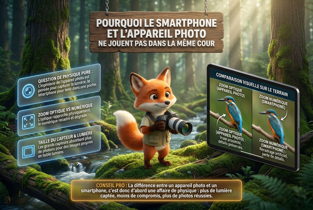 En bref - Pourquoi le smartphone et l'appareil photo ne jouent pas dans la même cour