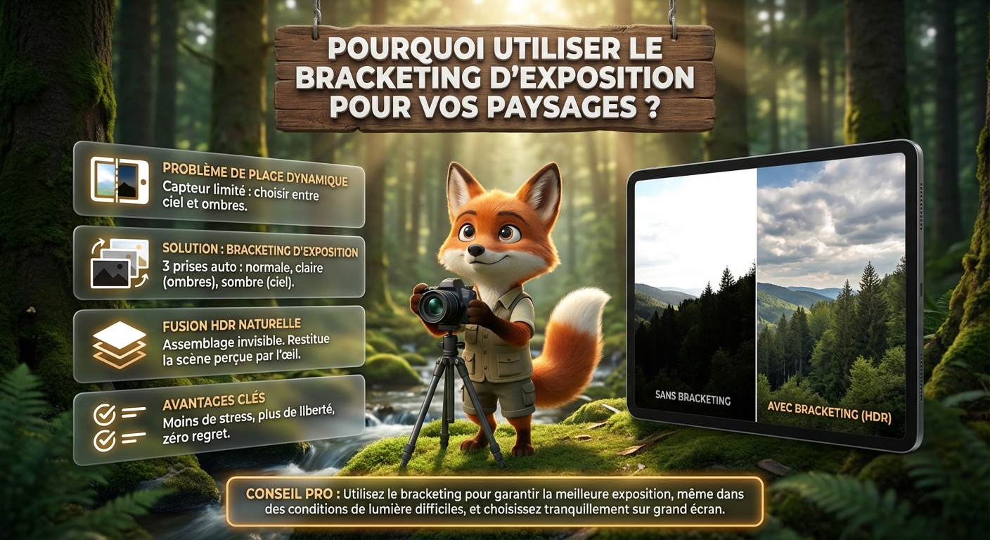 Réussir le bracketing photo : le guide complet 16 En bref – Pourquoi utiliser le bracketing d'exposition pour vos paysages