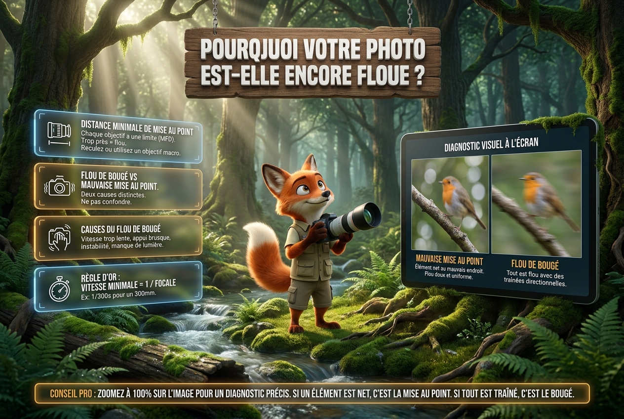 En bref : pourquoi votre photo est-elle encore floue ?