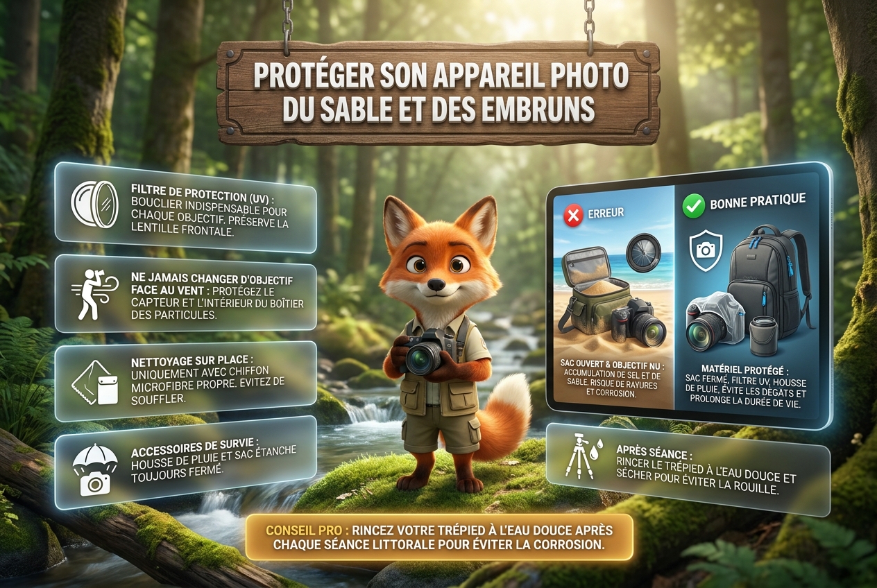 En bref : protéger son appareil photo du sable et des embruns