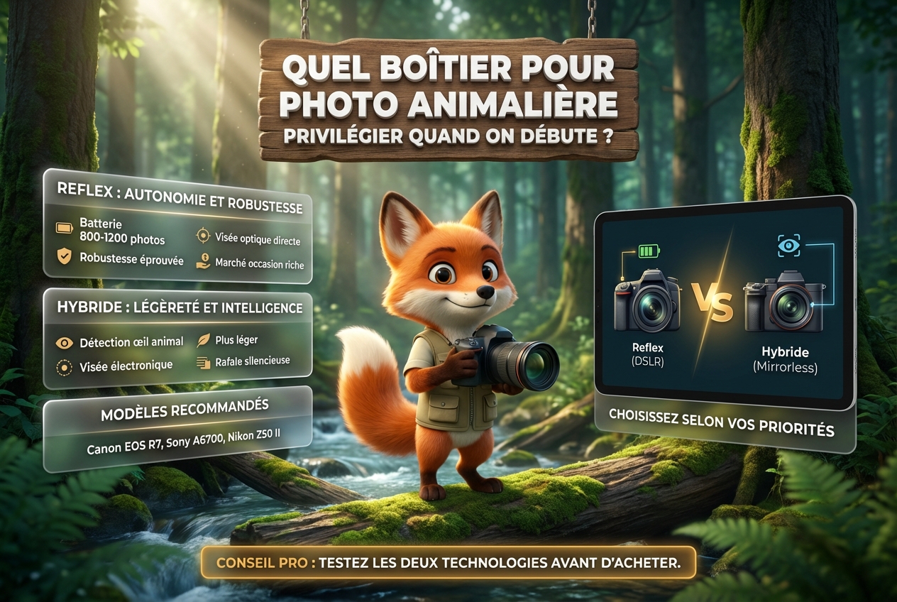 En bref – Quel boîtier pour photo animalière privilégier quand on débute