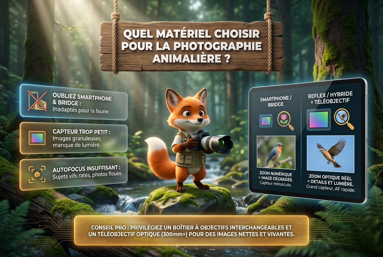 En bref – Quel matériel choisir pour la photographie animalière