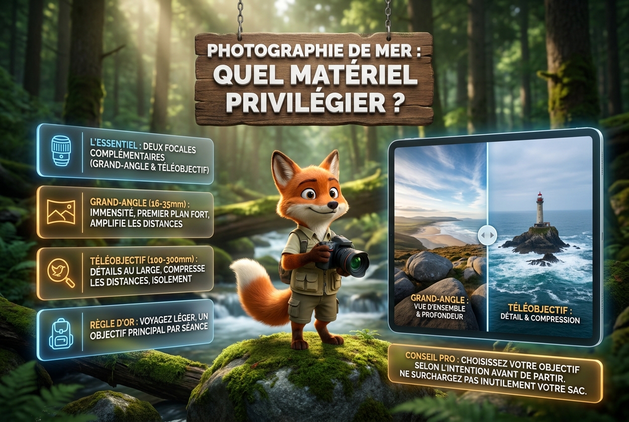 En bref : quel matériel privilégier pour la photographie de mer