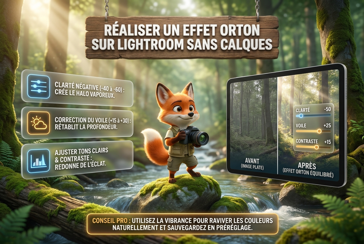 Réussir l'effet orton : le secret pour des photos de nature féeriques 20 En bref : réaliser un effet Orton sur Lightroom sans utiliser de calques