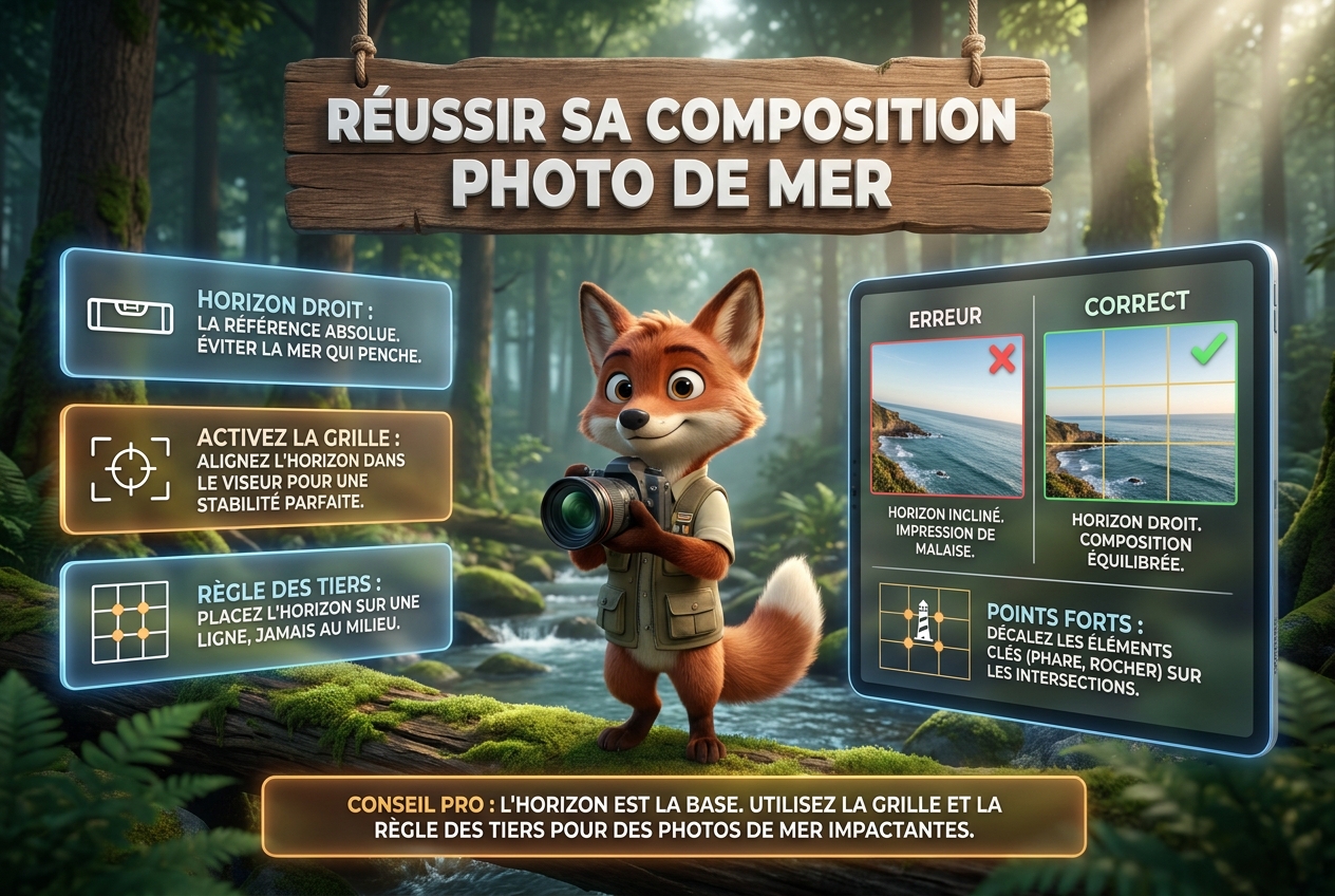 Réussir sa composition pour ne plus avoir une mer qui penche