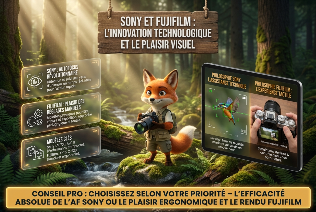 En bref – Sony et Fujifilm : l'innovation technologique et le plaisir visuel